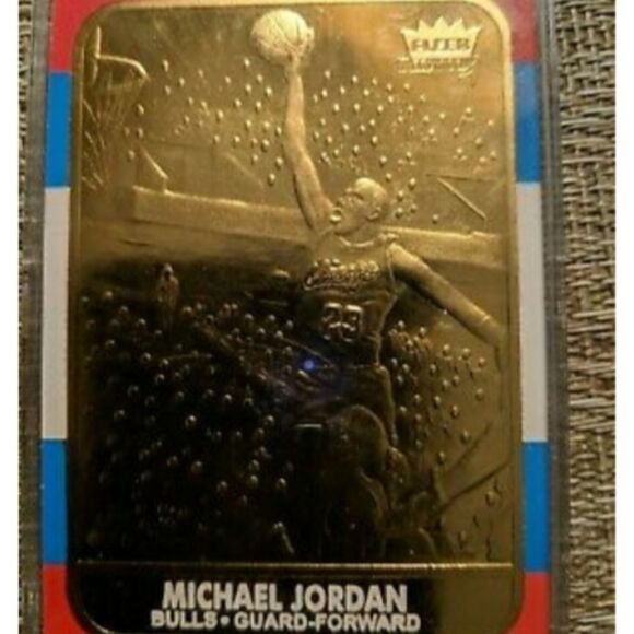 Michael Jordan 1998 Fleer 23 KT. Gold Card - Picture 1 of 5